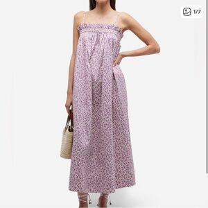 Tory Burch / Maxi Dress / purple floral / M / tie